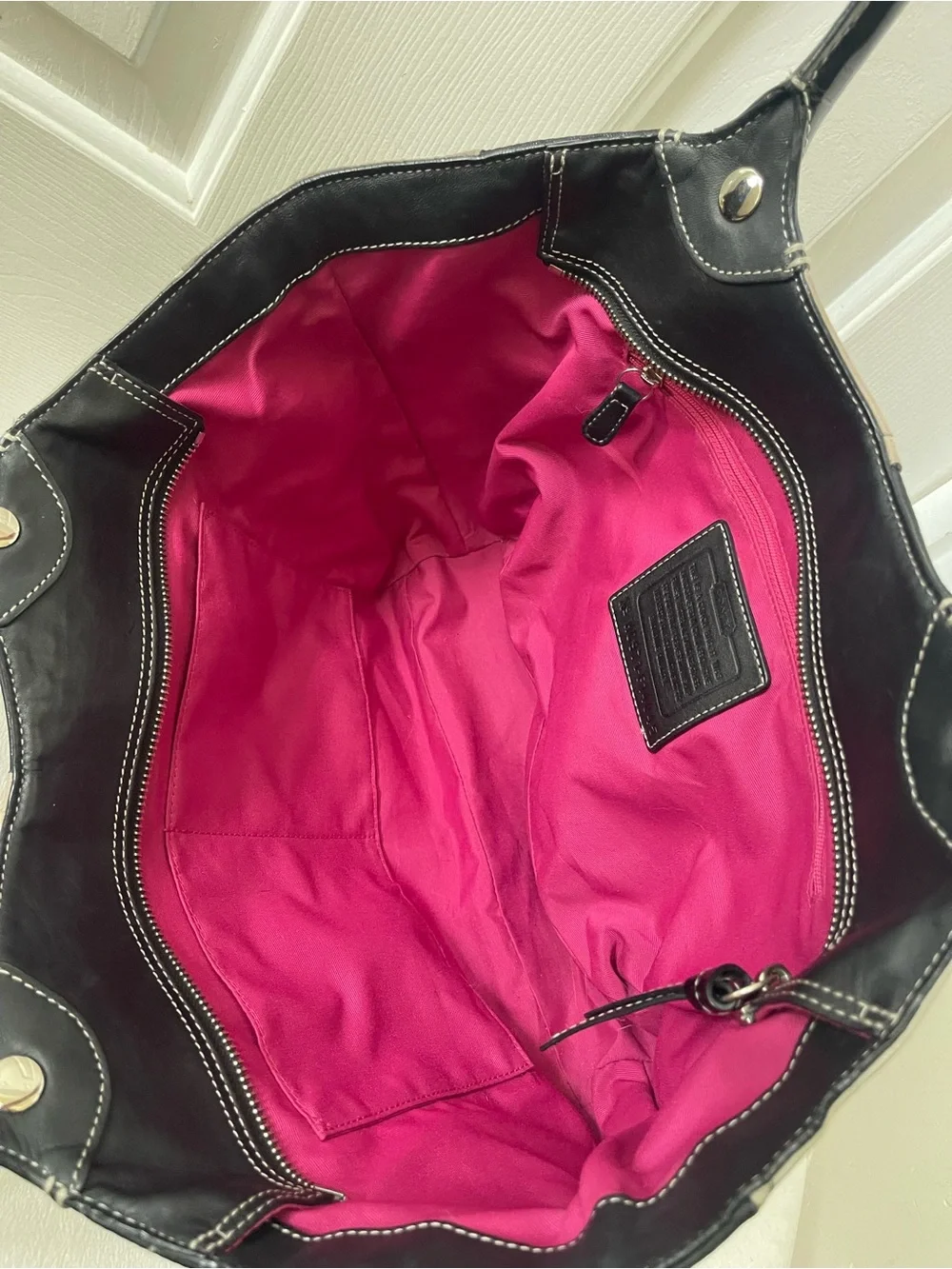 Coach patchwork tote
